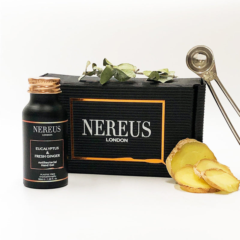 Sustainable Stocking Filler: Eucalyptus & Fresh Ginger Antibacterial Hand Gel - Nereus London